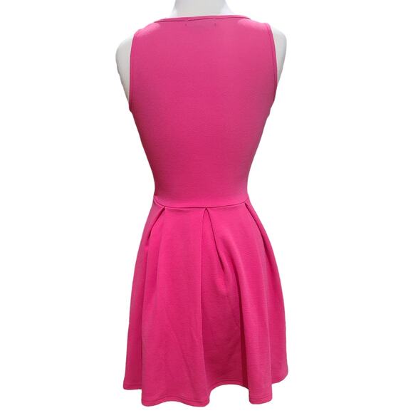 Hot pink fuchsia Barbie mini dress women's small - Picture 2 of 9